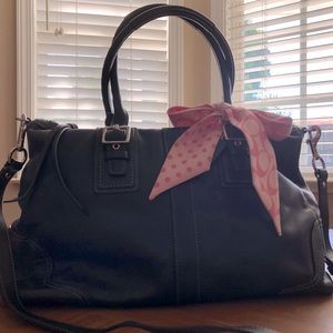 Coach leather satchel bag